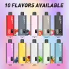 Original ELFWORLD i15Pro 12000 Puffs Screen Charge Display Rechargeable Disposable E Cigarettes Vape Pen 2% 5% Mesh Coil With 600mAh Battery 18ml 10 flavors in stock