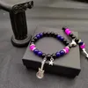 Bracelets de charme 1set mode perlé amour attraction magnétique couple bracelet TV fille correspondant qui se soucie vraiment inspiré