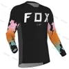 2023T-shirts pour hommes 2023 Maillots de descente pour hommes Fox Cup VTT Chemises VTT Offroad DH Maillot de moto Motocross Sportwear Vêtements Bike Fit Y99