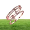 Victoria Brand Classic Jewelry 925 Sterling Silver 5A Zirconia Zirconia Diamond Party Rose Gold Women Completing Band 2552787