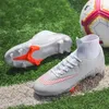 Ultraleichte Männer FG Kleid Outdoor TF Jungen Fußball -Knöchelstiefel Nicht -Slip -Fußball -Stollen Sneakers Sportschuhe Unisex