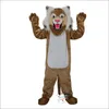 Alta Qualidade Brown Wildcat Stray Cat Hare Racoon Cartoon Mascot Costume Halloween Natal Fantasia Vestido de Festa Personagem de Desenho Animado Terno Carnaval Unissex Adultos Outfit