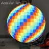 Large Inflatable Painted Ball With Lights Suitable For Outdoor Event Lighting Inflatable Balloon Party Decoration