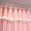 Rideaux rideaux pour enfant salon Double couche princesse fille enfants chambre mariage maison décorative occultant brillant