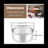 Baking Moulds 6 Inch Small Cake Tin Set 2PCS Deep Round Pan Roasting Layer For Christams Birthday Wedding