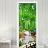 Обои ПВХ водонепроницаемые бамбуковые лесные ландшафт 3D PO обои для дома современная гостиная спальня наклейка стена роспись картина