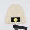 Stones Beanie Designer Island HABE de alta calidad Capa de sombrero de tejido de lujo Hombres Moner Moner Ajustado de cachemir cartas de calavera casual Fashion 10colors Invierno