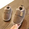 Baby-Baumwollschuhe, Winter, Kaschmir, warme Kinder-Schneestiefel, Jungen, Kinder-Baumwollstiefel, Kleinkinder, Lauflernschuhe