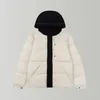 Czarny samuraj z kapturem krótcy mężczyźni Womenthick Loose Down Jacket Fashion Casual Down Jacket