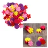 Decoratieve bloemen 150 pc's handdecor vilt bulk decoreren daisy diy ambachten bloemkind