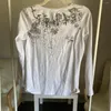 Mulheres camisetas Outono Inverno V Neck Botão Imprimir Tops Mulheres Manga Completa Floral Solto Senhoras Slim Fit Casual Splice Regular 2023