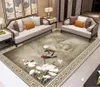 Carpets Living Room Sofa Coffee Table Carpet 3D Printing Crystal Velvet Study Bedroom Bedside Blanket Modern Minimalist