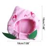 Cat Costumes Peach Shape Hat For Christmas Protective Pet Dogs Cosplay Party 090C