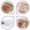 BBQ Tools Accessories 1 Set Creative Meat Skewer Machine Quick Wear Tool Device Mutton String Piercer Barbecue 230414