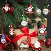 Kerstversiering 24 STKS MINI Kerst Dwerg Houten Hangende Ornamenten Kerstboom Decoratie Dwerg Kerstman Hangende Ornamenten 231116