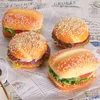 Party Decoration 2 Pcs Cabinet Decor Artificial Bread Burgers Desktop Po Props Japanese Grill Yakitori Dining Table Fake Accessories