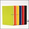 Notepads A6 7 Colors Creative Harder Notebook Pu Faux Leather Simple Journal Notepad Portable Life Travel Manual Drop Delivery Offic Dhqlf