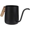 Ensembles de vaisselle Camping Pour café bouilloire Pot petit thé en acier inoxydable col de cygne goutteur à bouche fine