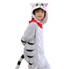 Cosplay Kigurumi Kinderen voor Meisjes Jongens Winter Flanel Cartoon Kat Kinderen Jongens Meisjes Pijamas Baby Pyjama Nachtkleding Onesies 231115