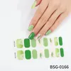 Nail Art Kits 16pcs Semi Cured Gel Nails Sliders Manicure Decor For UV LED Lamp Full Cover Sweet DIY Women Fashion Decoration