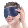 Sleep Masks Rechargeable Cordless Heated Eye Mask Vibration Massager Hot Compress for Relief Dry Eyes Fatigue Real Silk 231116