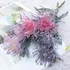 Decorative Flowers Artificial Short Branch Crab Claw Pincushion Christmas Garland Vase For Home Wedding Decoration Fake Planting Supplies