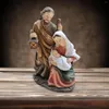 Decorative Figurines Nativity Scene Figures Resin Statue Holy Family Collection Religious Christmas Ornament For Fireplace Cabinet