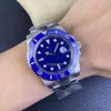 Clean V5 Men Se Cal.3135 Mekanisk rörelse 40mm Blue Dial 904L Fine Steel Ceramic Frame Sapphire Crystal Glass Swiss Ice Blue Luminous Waterproof CF