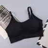 Tenue de yoga solide sans couture Sport soutien-gorge femmes sous-vêtements beaux soutiens-gorge arrière pour dormir hauts respirants Lingerie Mujer