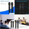 Microfones Smart Wireless Microphone Handheld Mic 2st High Quility med USB -mottagare för karaoke tal högtalare droppleverans el dhrbe