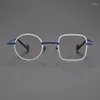 Sunglasses Frames Pure Titanium Retro Glasses Frame Men Fashion Classic Round Square Optical Eyeglasses Women Myopia Reading Personalized