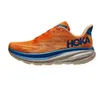 2023 HOKA CLIFTON 9 HOKAS Womens Running Shoes Nasual Brown White Black Coastal Sky Tarving Orange Trange Rand Airy Mens Sneakers Big Size 47
