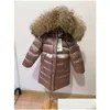 Para baixo casaco crianças menina menino inverno real pele espessada jaquetas 90 casaco longo casaco 1-12y bebê crianças roupas -30 outwear 211203 dr dhlvd