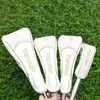 Outros produtos de golfe 4 PCS Driver Head Cover Manumanm Majesty Club PU Prático Clubes Headcover Haste Manga 231115