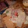Journamm 60pcs/pack Vintage Materials Paper Scrapbooking Decorative Supplies Journaling DIY Po Stationery