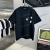 xinxinbuy Maglietta da uomo firmata Tee Line Letter stampa 1854 donna manica lunga Nero bianco rosso S-2XL