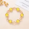 Charm Bracelets Popcorn Crystal Bead Strand Bracelet For Women Teen Girl Kids Cute Sweet Y2k Jewelry Valentine Couple Gift