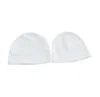 Berets DHL50pcs Sublimation DIY Blank White Kids And Adult Keep Warm Cap Winter Autumn Thermal Transfer Printing