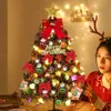 クリスマス装飾50/55/60cm DIYクリスマスツリーデスク装飾飾り小さなミニクリスマスツリーセットテーブルトップ人工クリスマスツリーキット231116