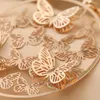 Dangle Earrings Exaggerated Hollow 3-D Butterflies Metal Drop For Women Charm Temperament Hyperbole Personality Trendy Jewelry