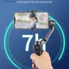 Stabilisatoren F5 Plus 3-Achsen Smartphone Handheld Gimbal Handy Videoaufzeichnung Vlog Faltbarer Stabilisator für iPhone Samsung Neu Q231116