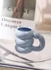 Muggar Morandi Round Coffee Cup Artistic Modern Minimalist Nordic Ceramic Mug Creative Personality Water Tea