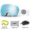 Gafas de esquí COPOZZ Marca Gafas de esquí profesionales Capas dobles Anti-niebla UV400 Hombres Mujeres Invierno Motos de nieve Gafas Snowboard Gafas deportivas 231116