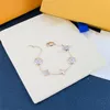 Projektant bransoletki Bransoletka Łańcuch łańcucha Bransoletka Cleef Clover Women Fashion 18K Złote Bracelets Biżuteria