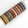 Brin 4x6 mm naturel Abacus Stone Beads Bracelet Multicolor Men Femmes Crystal Healing Energy Stretch Bracelets Lovers Bijoux Cadeaux