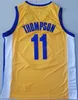 Genähtes City Basketball Klay Thompson Trikot 11 Männer Chris Paul 3 Andrew Wiggins 22 Für Sport Fans Association Statement Team Farbe Schwarz Blau Weiß Gelbes Hemd