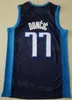 Stitched City Basketball Luka Doncic Jerseys 77 Kyrie Irving 11 Classic Earned Icon Team Color Black White Green Navy Blue Bortable For Sport Fans Pure Cotton Men