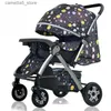 Kinderwagen# 0-3 Jahre alter Kinderwagen Hochlandschaft Zwei-Wege-Klappwagen Multifunktionaler Kinderwagen Neugeborenenwagen Ein-Knopf-Klappwagen Q231116