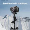 Stabilisatorer aluminiumlegering S40 handhållen videofotografi stabilisator för DSLR DV -kamera Foto Vlog Video Record Holder Tool Q231116