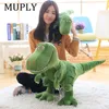 Poupées en peluche 1 morceau de 40100 cm dinosaure en peluche jouet juteux dessin animé tyrannosaure Rex mignon poupée en peluche pour enfants et garçons cadeau d'anniversaire 231115